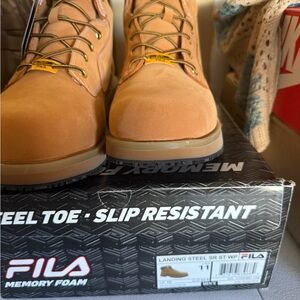 Fila Tan Steel Toe Boots